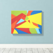 Abstracte rode toekan doekprint canvas afdruk (Insitu (Houten vloer))