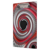 Abstracte rode zwarte gradiënt wervelfractal klembord (Links)