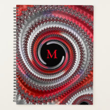 Abstracte rode zwarte gradiënt wervelfractal