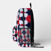 Abstracte rode zwarte moderne rugzak (Rechts)