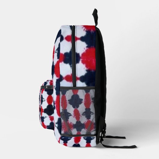 Abstracte rode zwarte moderne rugzak (Rechts)