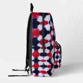 Abstracte rode zwarte moderne rugzak (Links)