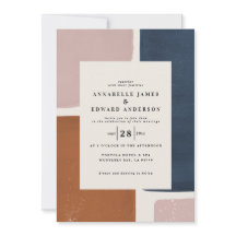 Abstracte roest, marine + roze moderne tijd