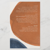 Abstracte roest, marine + roze moderne tijd (Achterkant)