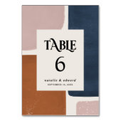 Abstracte roest, marine + roze moderne tijd kaart (Voorkant)