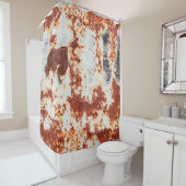 abstracte roesttextuur douchegordijn (In situ)