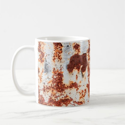 abstracte roesttextuur koffiemok (Links)