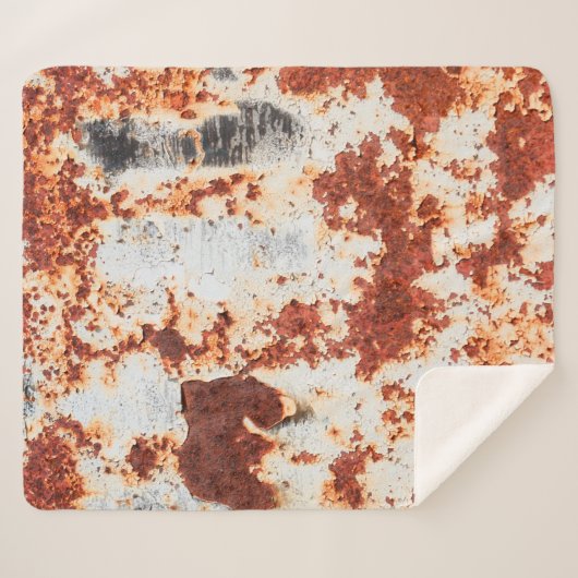 abstracte roesttextuur sherpa deken (Voorkant (horizontaal))