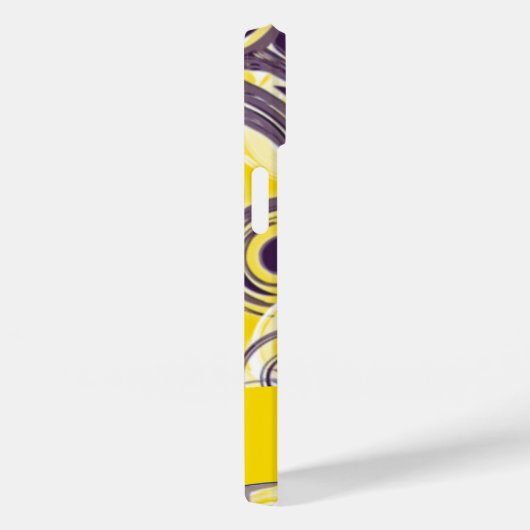 Abstracte rolgolf in het Paars en geel Case-Mate iPhone Case (Achterkant / Rechts)