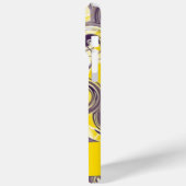 Abstracte rolgolf in Paars en geel Case-Mate iPhone Case (Achterkant / Links)