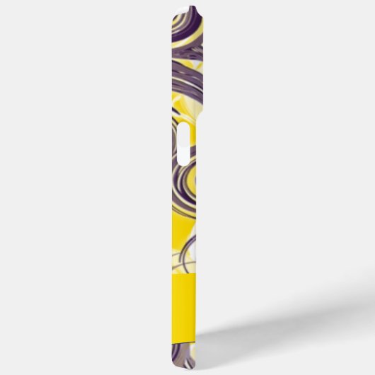 Abstracte rolgolf in Paars en geel Case-Mate iPhone Case (Achterkant / Rechts)