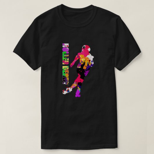 Abstracte Roller Derby T-Shirt (Design voorkant)