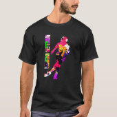 Abstracte Roller Derby T-Shirt (Voorkant)