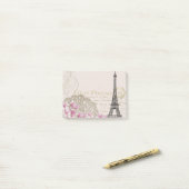 Abstracte Romantische Eiffeltoren Kunst Post-it® Notes (Op bureau)
