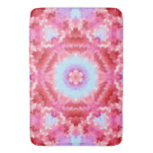 Abstracte rondcirkelvormen mandala kaleidoscope badmat (Voorkant Verticaal)