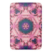 Abstracte rondcirkelvormen mandala kaleidoscope badmat (Voorkant Verticaal)