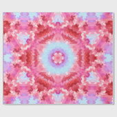 Abstracte rondcirkelvormen mandala kaleidoscope cadeaupapier (Vlak)