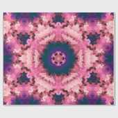 Abstracte rondcirkelvormen mandala kaleidoscope cadeaupapier (Vlak)