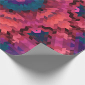 Abstracte rondcirkelvormen mandala kaleidoscope cadeaupapier (Hoek)