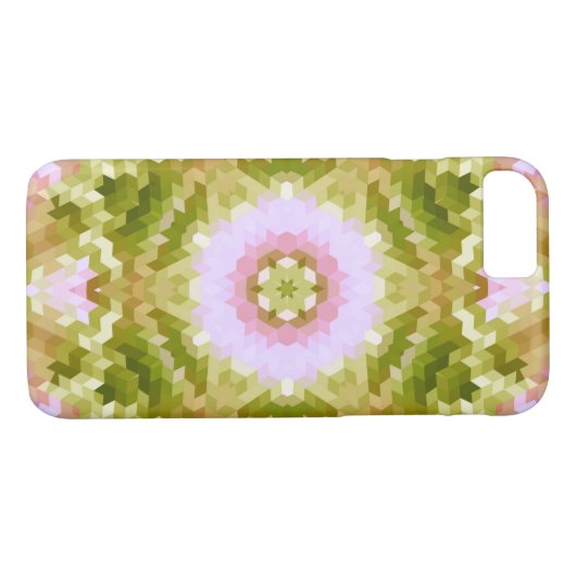 Abstracte rondcirkelvormen mandala kaleidoscope Case-Mate iPhone case (Achterkant (Horizontaal))