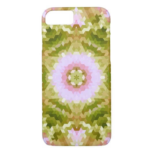 Abstracte rondcirkelvormen mandala kaleidoscope Case-Mate iPhone case (Achterkant)