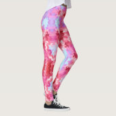 Abstracte rondcirkelvormen mandala kaleidoscope leggings (Rechts)