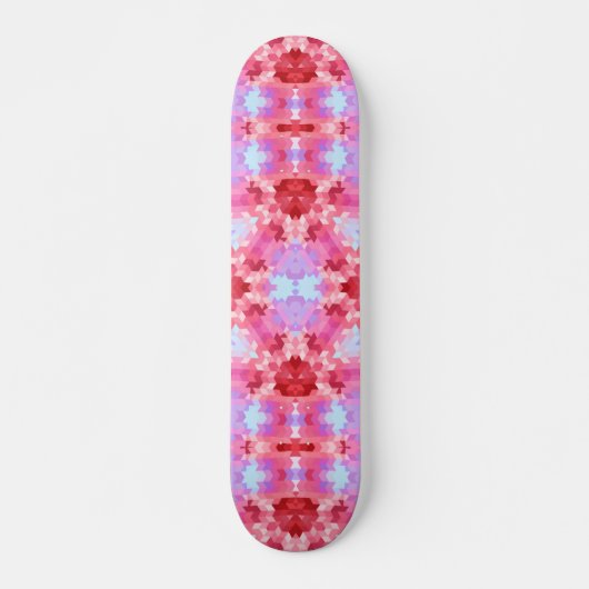 Abstracte rondcirkelvormen mandala kaleidoscope persoonlijk skateboard (Voorkant)