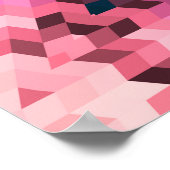 Abstracte rondcirkelvormen mandala kaleidoscope poster (Hoek)