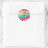 Abstracte Ronde 160422(01) Sticker (Tas)