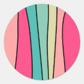 Abstracte Ronde 160422(02) Ronde Sticker (Voorkant)