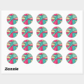 Abstracte Ronde 160422(04) Sticker (Vel)