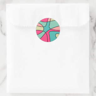 Abstracte Ronde 160422(04) Sticker