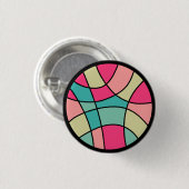 Abstracte Ronde 160422(06) Button 3,2 Cm (Voorkant /achterkant)