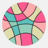 Abstracte Ronde 160422(06) Sticker (Voorkant)