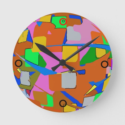 Abstracte Ronde Klok (Voorkant)