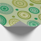 Abstracte ronde ornamenten naadloos  patroon. cadeaupapier (Hoek)