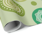 Abstracte ronde ornamenten naadloos  patroon. cadeaupapier (Rol Hoek)