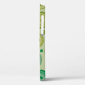 Abstracte ronde ornamenten naadloos patroon. Case-Mate iPhone case (Achterkant / Links)