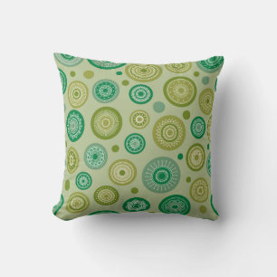 Abstracte ronde ornamenten naadloos patroon. kussen