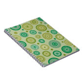 Abstracte ronde ornamenten naadloos patroon. notitieboek (Rechterzijde)