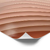 Abstracte rondingen en golven - minimalistische pe perfect poster (Hoek)