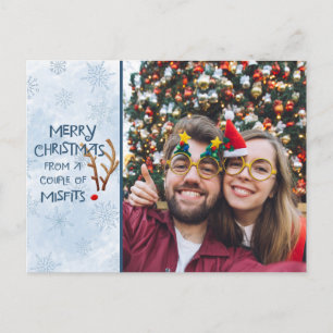 Abstracte Roodneus rendierziekte, tegen misstanden Feestdagenkaart