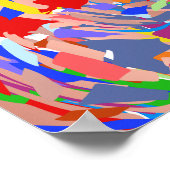 Abstracte roodroze roodroodroodroodroodroodbruin poster (Hoek)