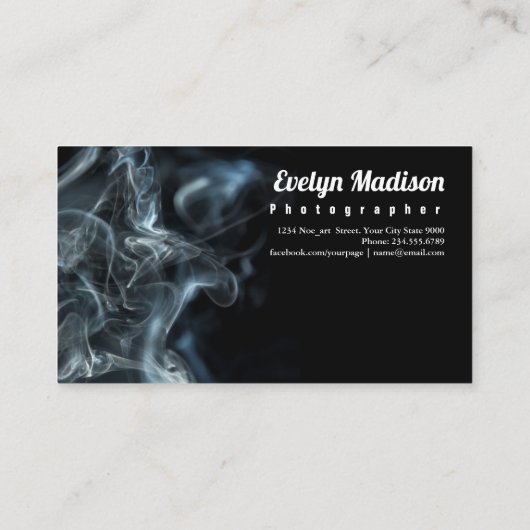 Abstracte rook g888 visitekaartje (Achterkant)