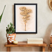 abstracte rook kunst | lucifer illustratie poster