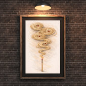 abstracte rook kunst | lucifer illustratie poster