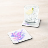 Abstracte rook op het water drankjes onderzetter (Rechterzijde)