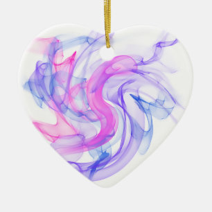 Abstracte Rook op het Water Keramisch Ornament