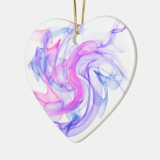 Abstracte rook op het water keramisch ornament (Links)