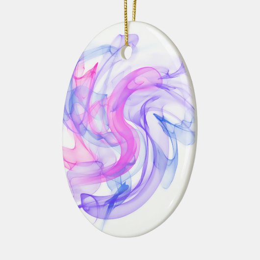 Abstracte rook op het water keramisch ornament (Links)